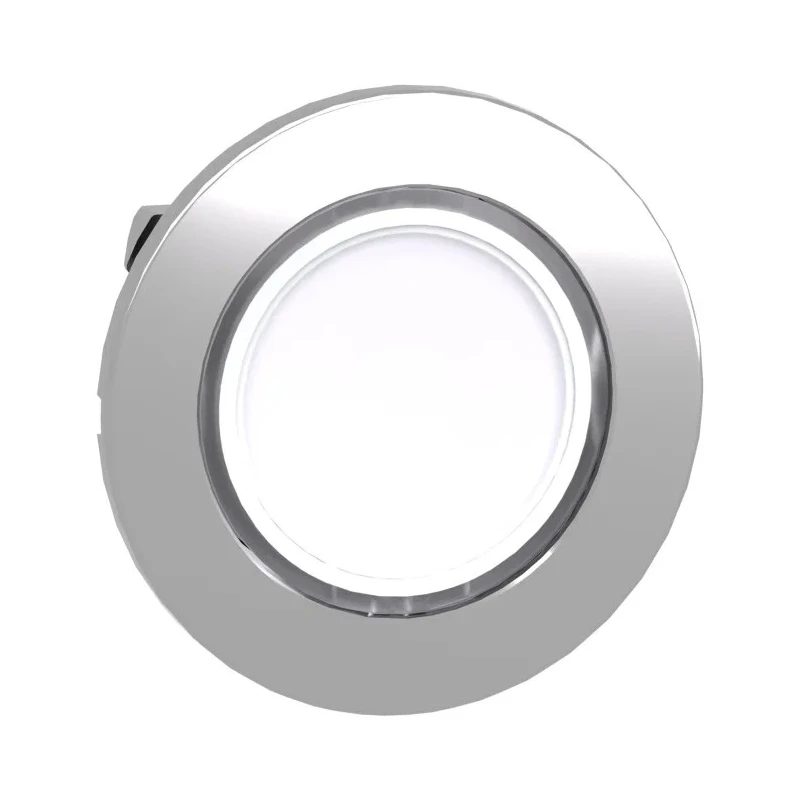 Schneider Electric Harmony Series White Spring Return Flush Push Button Head 30.5 mm Cutout ZB4FW313