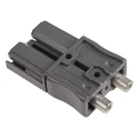 Anderson Power Products SBS Series 2 Way Male Battery Connector, Straight Cable Mount, 600V, 110A SBS50GRY10MM