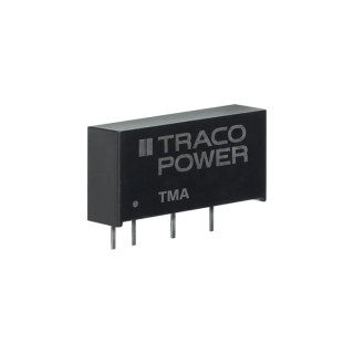 TRACOPOWER 1W Isolated DC/DC Converter 12V Output 21.6V-26.4V Input Through Hole SIP Package TMA 2412S