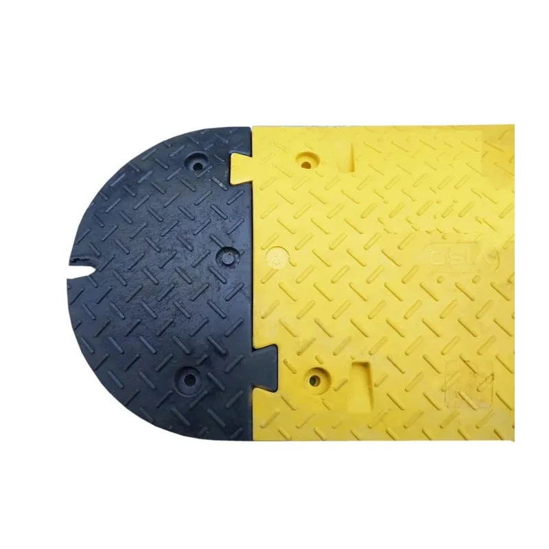 RS PRO High Visibility Rubber Speed Bump 2.5 m x 430 mm x 50 mm 174-5929