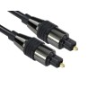 RS PRO TOSLINK to TOSLINK Optical Audio Cable 3 m, 100V PVC Jacket 192-4510