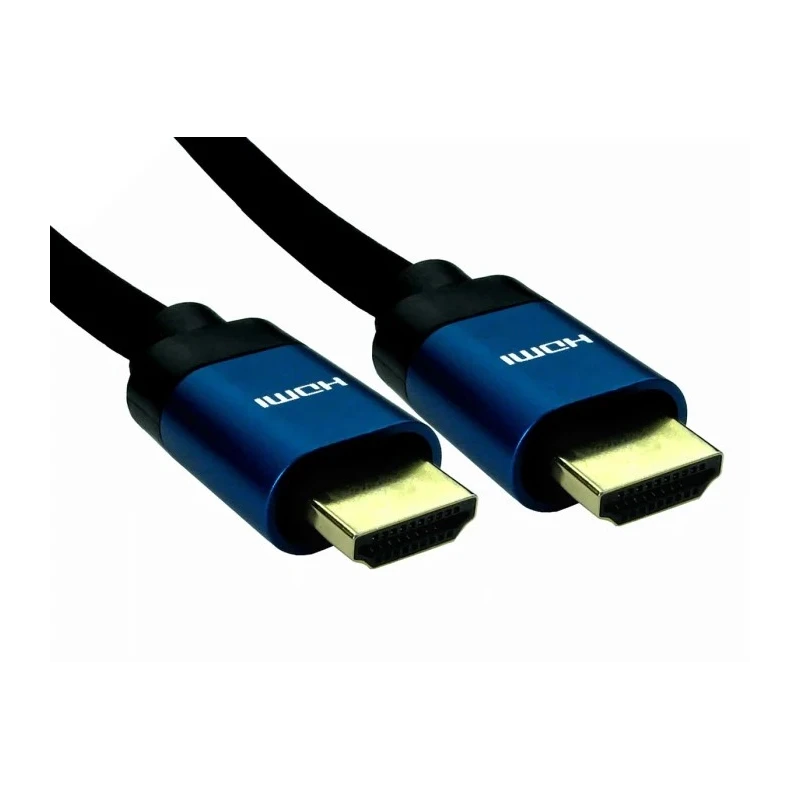 RS PRO 1 m 8K HDMI Cable Male to Male Connector Black Polyvinyl Chloride Jacket 195-4887