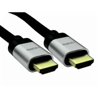 RS PRO 1 m 8K HDMI Cable Male to Male Connector Black PVC Jacket CE REACH RoHS 195-4890