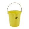 Vikan 6L Plastic Yellow Round Bucket with Handle, 260mm Length, 270mm Width, 258mm Height 56886