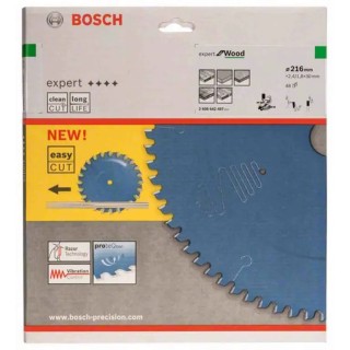 Bosch Circular Saw Blade 216mm Diameter 48 Teeth Alternate Top Bevel 2.4mm Kerf 30mm Arbor Diameter 2608642497