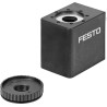 Festo Replacement Solenoid Coil 24V DC Supply Voltage VACF Series VACF-B-C1-1