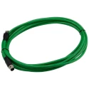 RS PRO Shielded Cat5e Ethernet Cable, 5 m, Green PVC Braid Jacket, M12 Male to RJ45 Male, 60V Cat5e