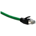 RS PRO Shielded Cat5e Ethernet Cable, 5 m, Green PVC Braid Jacket, M12 Male to RJ45 Male, 60V Cat5e