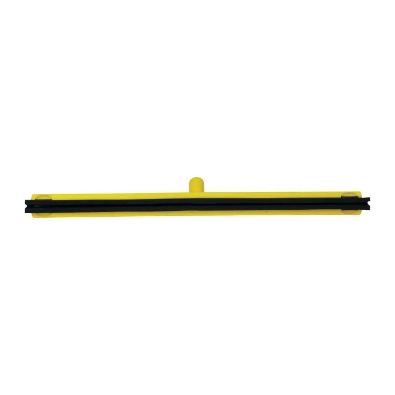 Vikan Yellow Double-Bladed Cell Rubber Squeegee for Industrial Cleaning 110 mm x 80 mm x 700 mm 77556