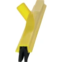 Vikan Yellow Double-Bladed Cell Rubber Squeegee for Industrial Cleaning 110 mm x 80 mm x 700 mm 77556