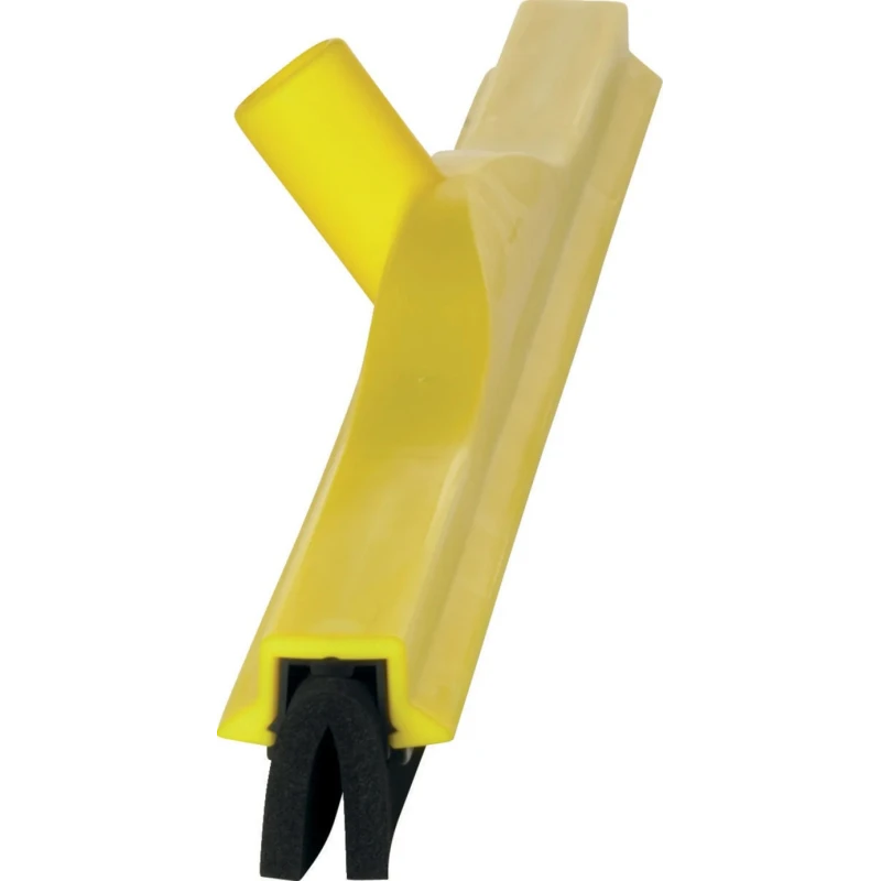 Vikan Yellow Double-Bladed Cell Rubber Squeegee for Industrial Cleaning 110 mm x 80 mm x 700 mm 77556