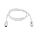 StarTech.com Thunderbolt Cable USB 3.2 Type-C 1 m White PVC Jacket 20Gbps 100W Power Delivery 4K60 Video TBLT3MM1MW