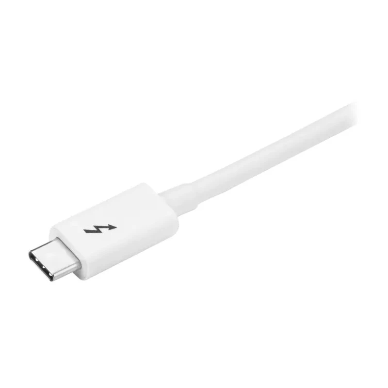 StarTech.com Thunderbolt Cable USB 3.2 Type-C 1 m White PVC Jacket 20Gbps 100W Power Delivery 4K60 Video TBLT3MM1MW