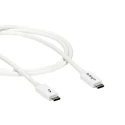 StarTech.com Thunderbolt Cable USB 3.2 Type-C 1 m White PVC Jacket 20Gbps 100W Power Delivery 4K60 Video TBLT3MM1MW
