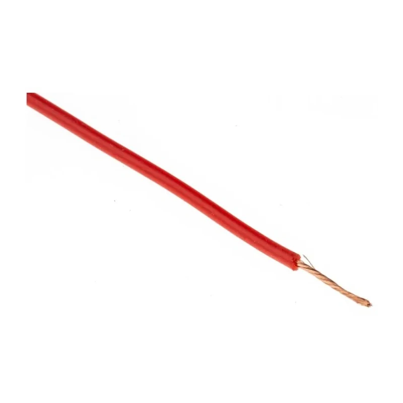 RS PRO Red Silicone Rubber Hook Up Wire 20 AWG Copper Conductor 600V, 270x0.05 mm Core Strands, 100 m Reel 209-8061