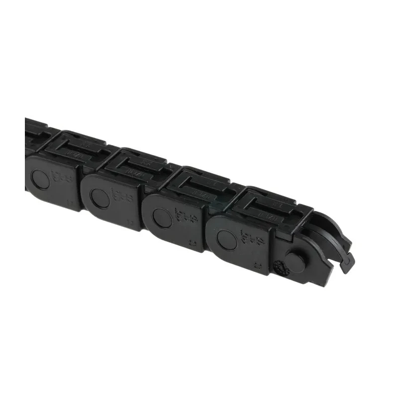 Igus 07 Series Cable Trunking Black, W16.5mm x D15mm x L1m, Minimum Bend Radius 38mm, Igumid GLW Material 07.10.038.0