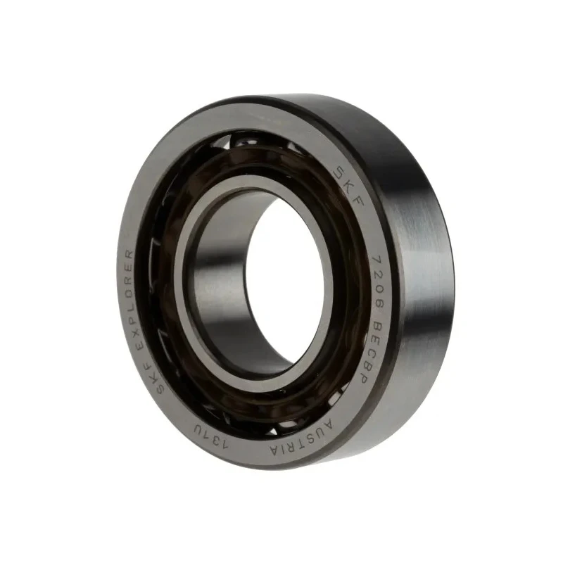 SKF Single Row Angular Contact Ball Bearing 30 mm ID 62 mm OD 16 mm Race Width 7206 BECBP