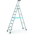 Zarges Aluminium 8 Steps Step Ladder with 1.7m Platform Height and 2.29m Open Length Model 42458
