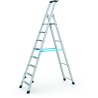 Zarges Aluminium 8 Steps Step Ladder with 1.7m Platform Height and 2.29m Open Length Model 42458