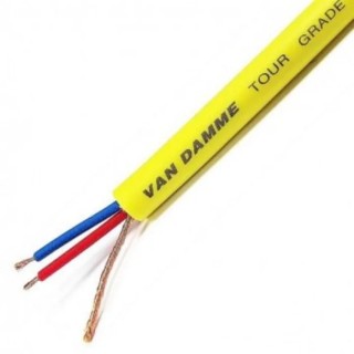 Van Damme 3 Core 0.22 mm² CSA Screened Microphone Cable 6.35 mm OD 100 m Yellow 268025040100