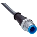 SICK Male 4 Way M12 to Unterminated Sensor Actuator Cable 15 m Polyurethane Grey Jacket YM2A14-150UB3XLEAX