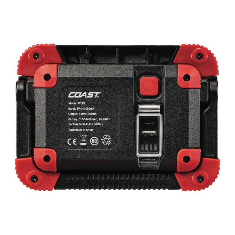 Coast LED Work Lamp Portable Rechargeable Work Light 1150 lm 3.7V IP54 