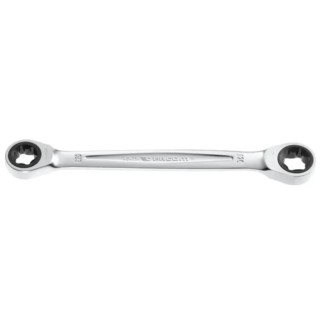 Facom Double Ended Spanner Metric Size 20x24 mm, Satin Chrome Finish, 230mm Overall Length 464TX.20X24