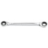 Facom Double Ended Spanner Metric Size 20x24 mm, Satin Chrome Finish, 230mm Overall Length 464TX.20X24