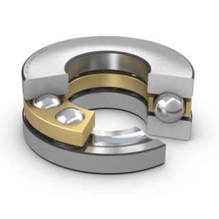 SKF Thrust Ball Bearing 180 mm Inside Diameter 225 mm Outside Diameter 34 mm Race Width Open End 1 Row 51136 M