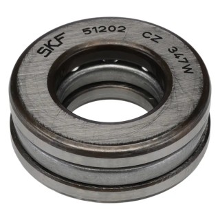SKF 1 Row Thrust Ball Bearing 15 mm ID, 32 mm OD, 12 mm Width, Sheet Metal Cage Steel Balls 51202