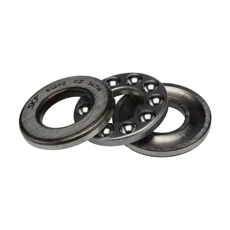 SKF 1 Row Thrust Ball Bearing 15 mm ID, 32 mm OD, 12 mm Width, Sheet Metal Cage Steel Balls 51202