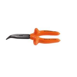 Facom 1-Piece Round Nose Plier, 200mm Overall Length, Internal Jaw, 64mm Jaw Length, VDE/1000V Approved, ESD 195.20AVSE