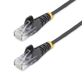 StarTech.com Cat6 Unshielded Unscreened Snagless Ethernet Cable 4 Core Copper Conductor Black Jacket 2.5m 