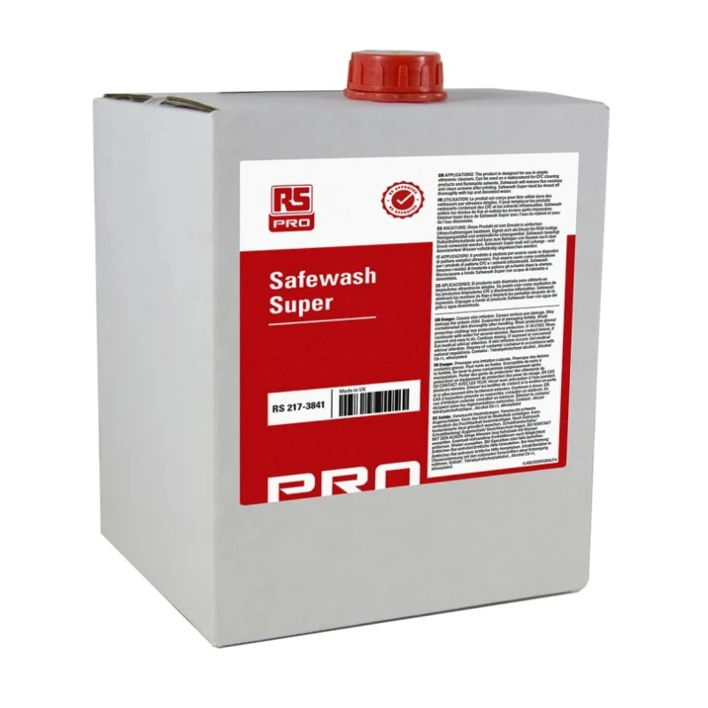 RS PRO Circuit Board Cleaner Safewash Super Flux Remover Liquid 5 L Can 217-3841