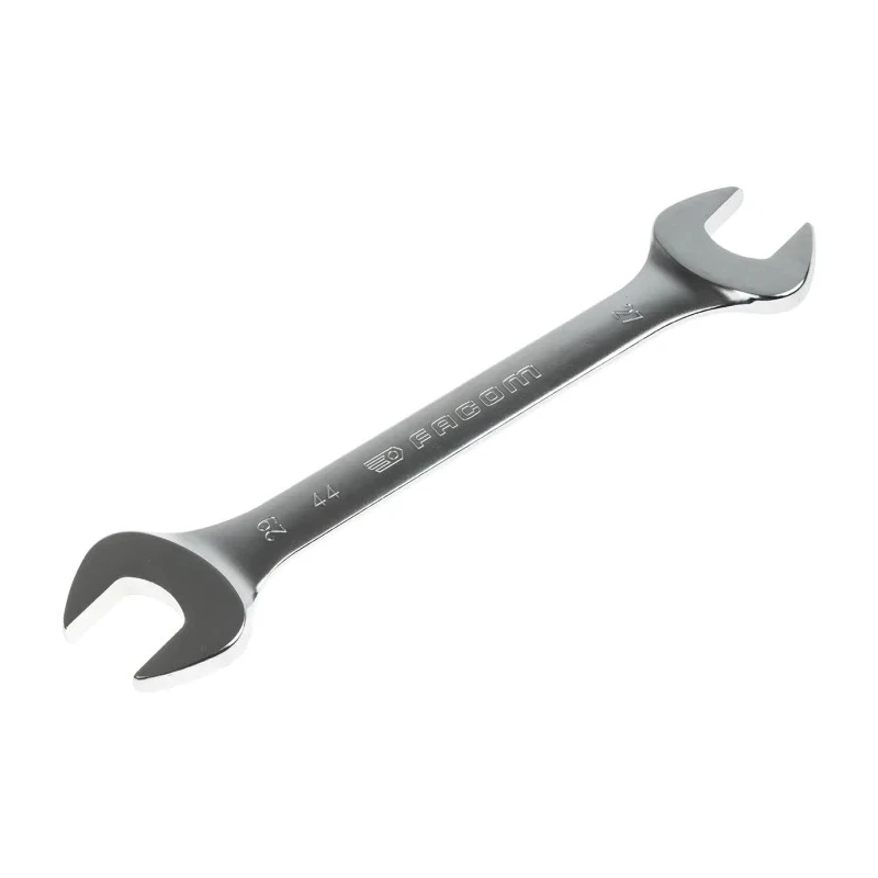 Facom Double Ended Open Spanner Metric 27 to 29 mm Size, Satin Chrome Finish, 301mm Length 44.27X29