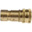 Parker Brass Hydraulic Quick Connect Coupling Female G 1/4 in, Zinc Plated 1000 psi BH2-60-BSPP