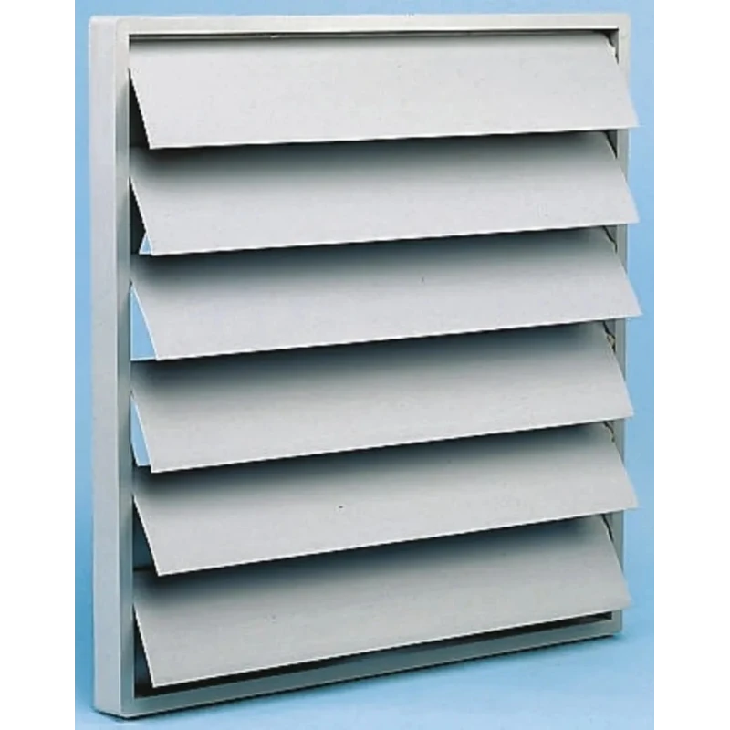 ebm-papst Ecologically Friendly Plastic Vent Grille, Parallel Slat 397 mm x 397 mm x 26 mm WSK 35