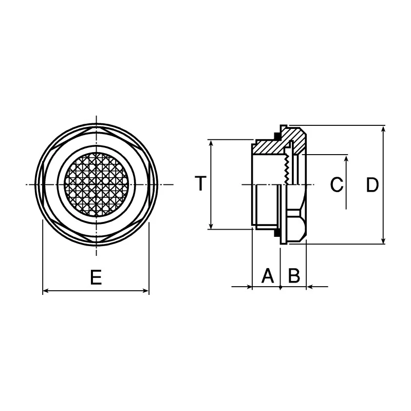 Elesa High Temperature Liquid Level Indicator with Elastomer Seal, Connection G 3/4, 2 bar Pressure, 140°C Maximum 14483