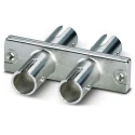 Phoenix Contact SC Multimode Fibre Optic Adapter 50/125 μm, 0.35dB Insertion Loss, Zinc Alloy Housing, 9.4x34.7x29.7 1208094