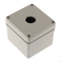 Eaton Pebble Grey Aluminium RMQ-Titan Push Button Enclosure 1 Hole 22 mm Diameter 118457 M22-I1M-SAL