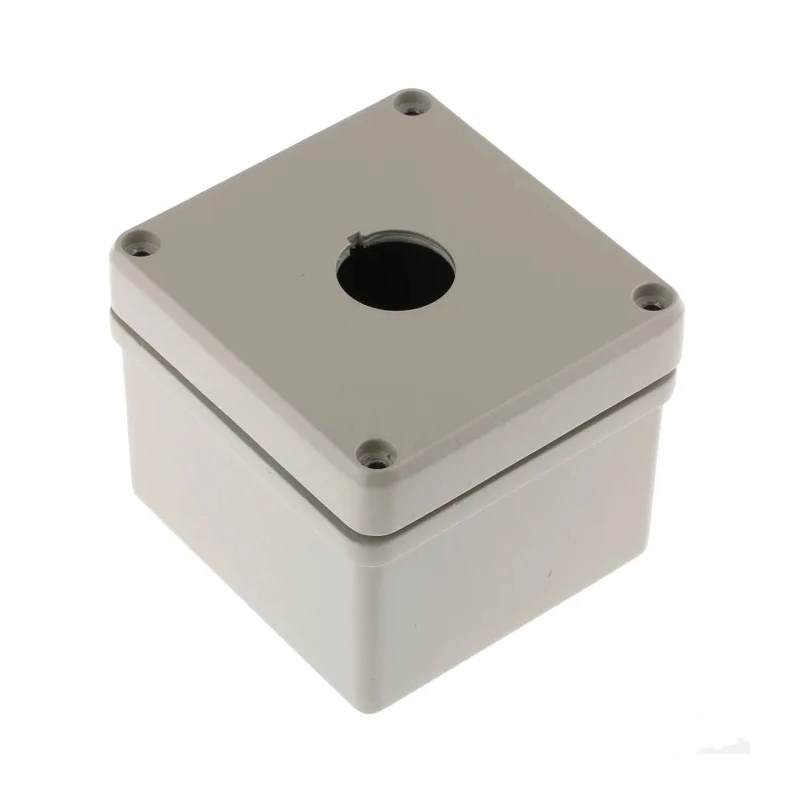 Eaton Pebble Grey Aluminium RMQ-Titan Push Button Enclosure 1 Hole 22 mm Diameter 118457 M22-I1M-SAL