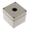 Eaton Pebble Grey Aluminium RMQ-Titan Push Button Enclosure 1 Hole 22 mm Diameter 118457 M22-I1M-SAL