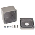 Eaton Pebble Grey Aluminium RMQ-Titan Push Button Enclosure 1 Hole 22 mm Diameter 118457 M22-I1M-SAL