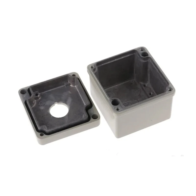 Eaton Pebble Grey Aluminium RMQ-Titan Push Button Enclosure 1 Hole 22 mm Diameter 118457 M22-I1M-SAL