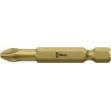Wera Screwdriver Bit PZ3 Size, 6.35 mm Hex Drive, 50mm Length 05073962001