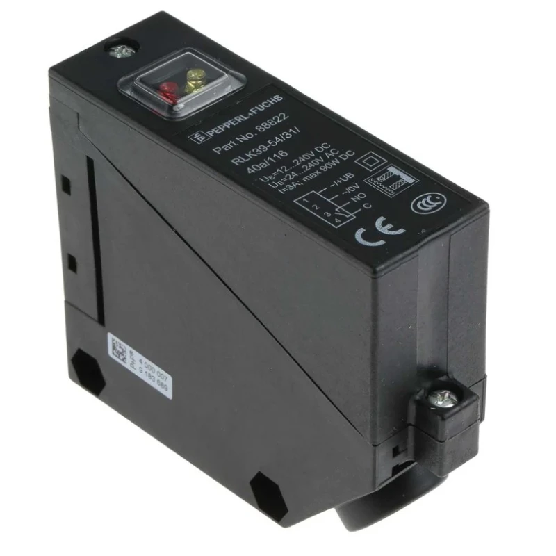 Pepperl + Fuchs Retroreflective Photoelectric Sensor Block Sensor 7 m Detection Range Relay Output IP67 RLK39-54/31/40A/116