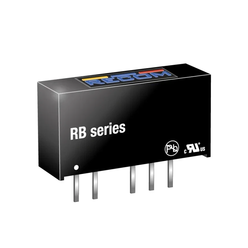 Recom DC/DC Converter Dual Output 12V DC -12V DC 42mA 12V DC Input 10.8V Minimum Input 1W Through Hole Mount RB-1212D