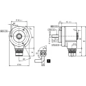 Baumer ARS60 Series Absolute Encoder, IP65 Rated, 32V DC Supply, 8192 ppr, SSI Interface, Solid 10 ARS60-A4A08192 / 1031447