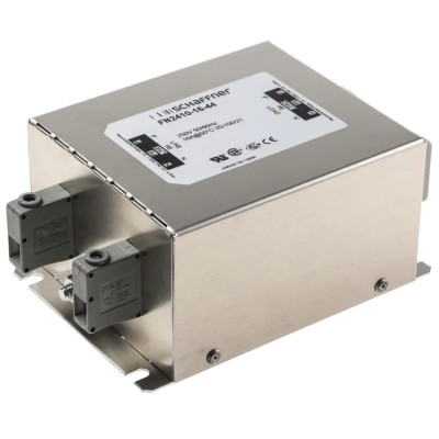 Schaffner 16 A 250V AC 400Hz Chassis Mount EMC Filter Terminal Block 1 Phase FN2410
