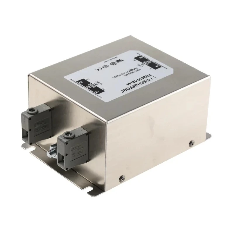 Schaffner 16 A 250V AC 400Hz Chassis Mount EMC Filter Terminal Block 1 Phase FN2410